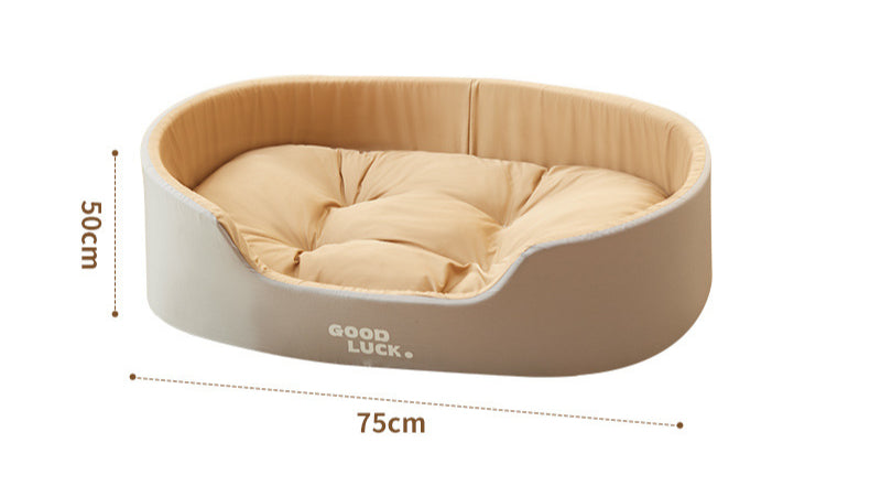 Four Seasons Pet Kennel Washable Double-sided Soft Dog Large Bed