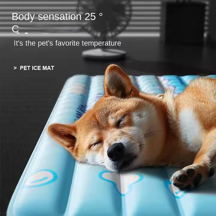 Alfombrilla refrescante de gel para perros y gatos con accesorios personalizados de diseño 