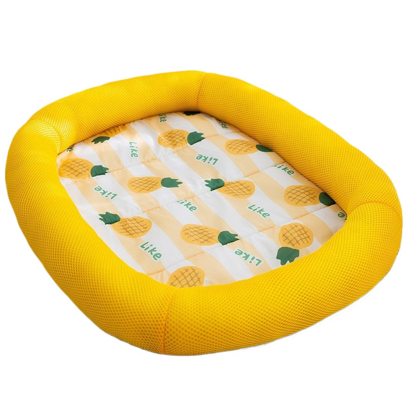Cooling Non-Slip Dog Bed Waterproof Bolster Cat Beds