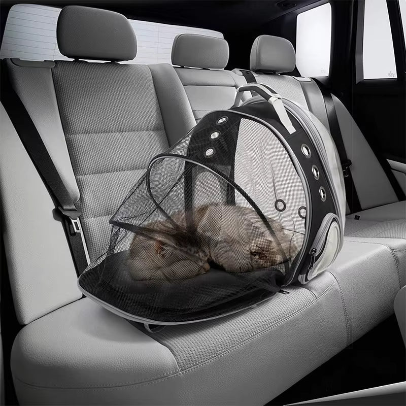 Cat Backpack Bubble Expandable Foldable Breathable Pet Carrier