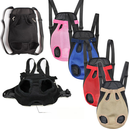 Breathable Mesh Adjustable Front Cat Dog Carrier Backpack Travel Pet Bag