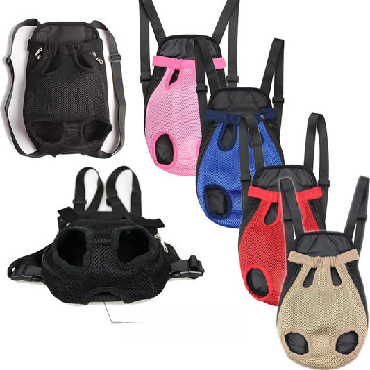 Breathable Mesh Adjustable Front Cat Dog Carrier Backpack Travel Pet Bag