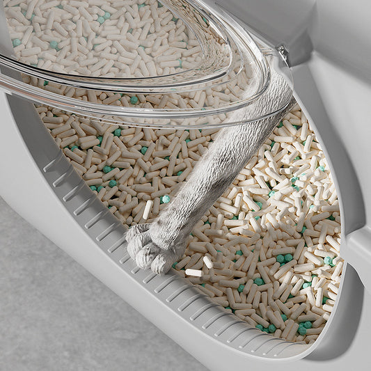 prevent litter out keep clean cat litter box