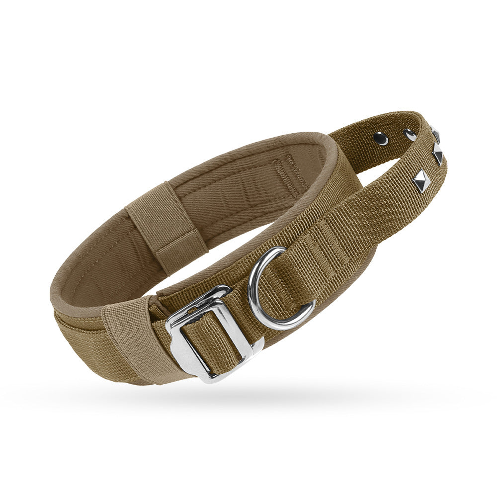 Adjustable Tactical Pet Collar for Large Dogs