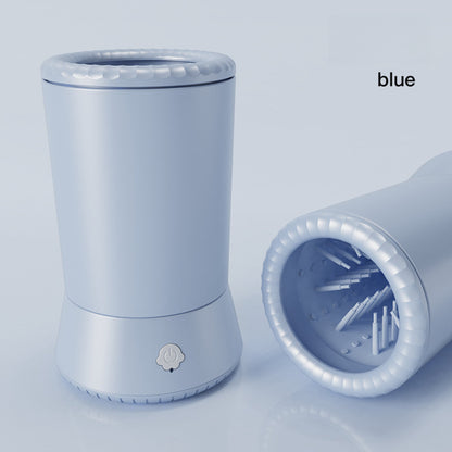 light blue rechargeable pet foot washing cup   