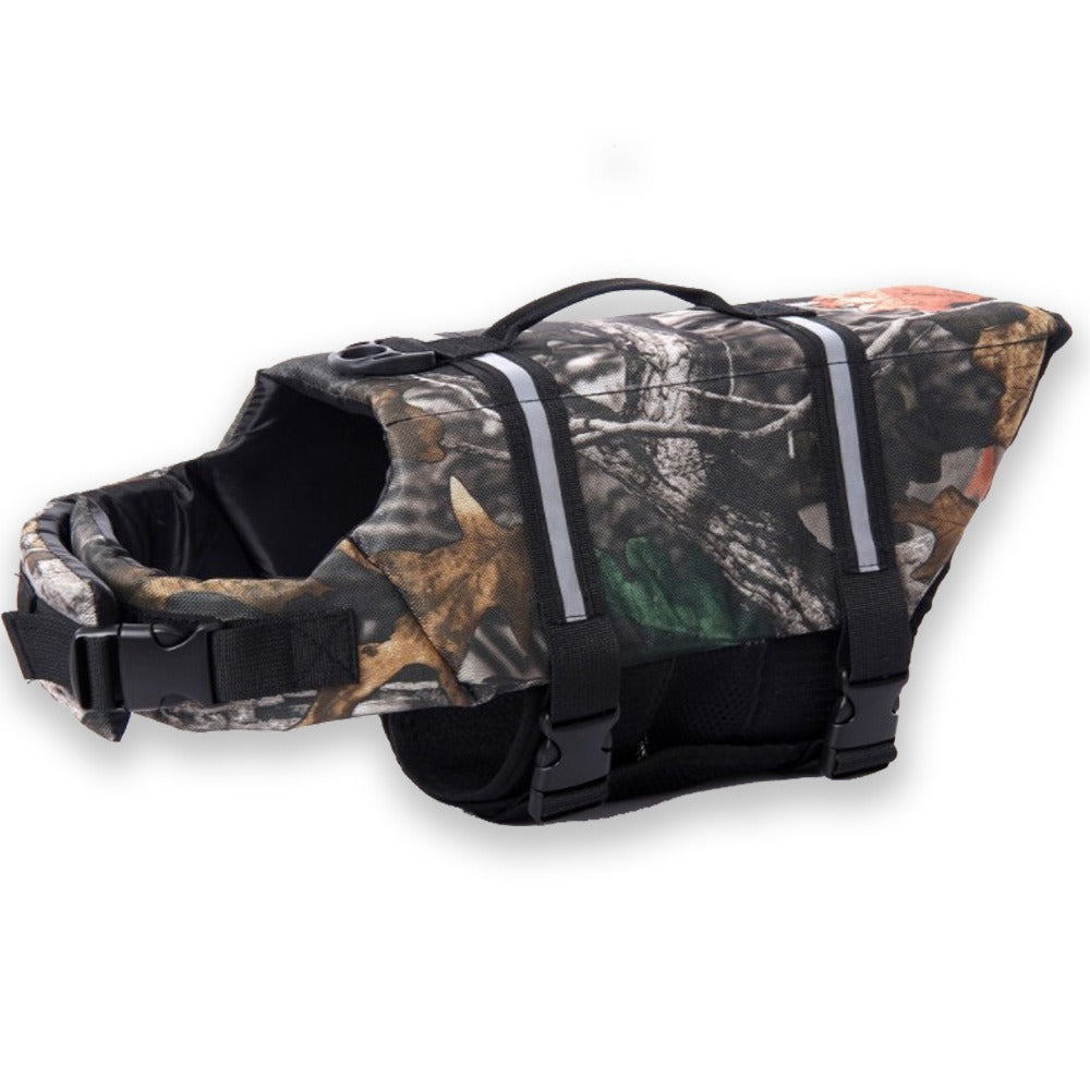 600D oxford farbic luxury camouflage dog life jacket
