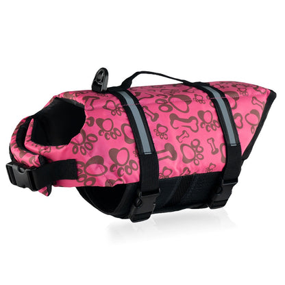 pink bone styles adjustable dog life jacket 