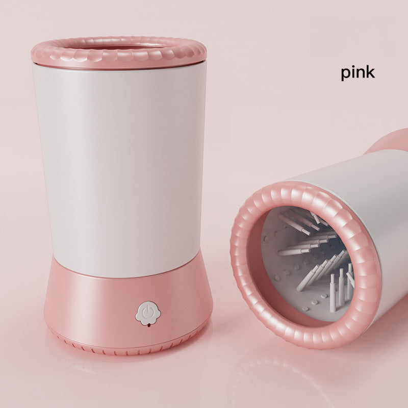 pink rechargeable pet foot washing cup
