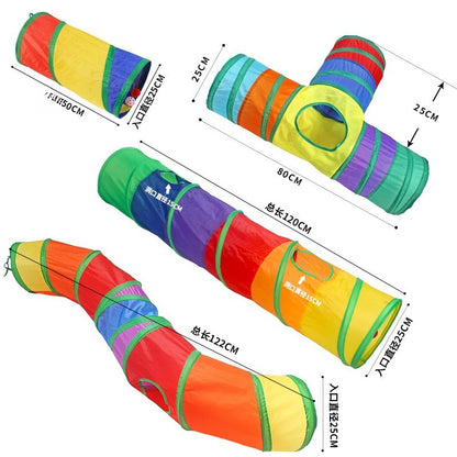 different size cat tube toys