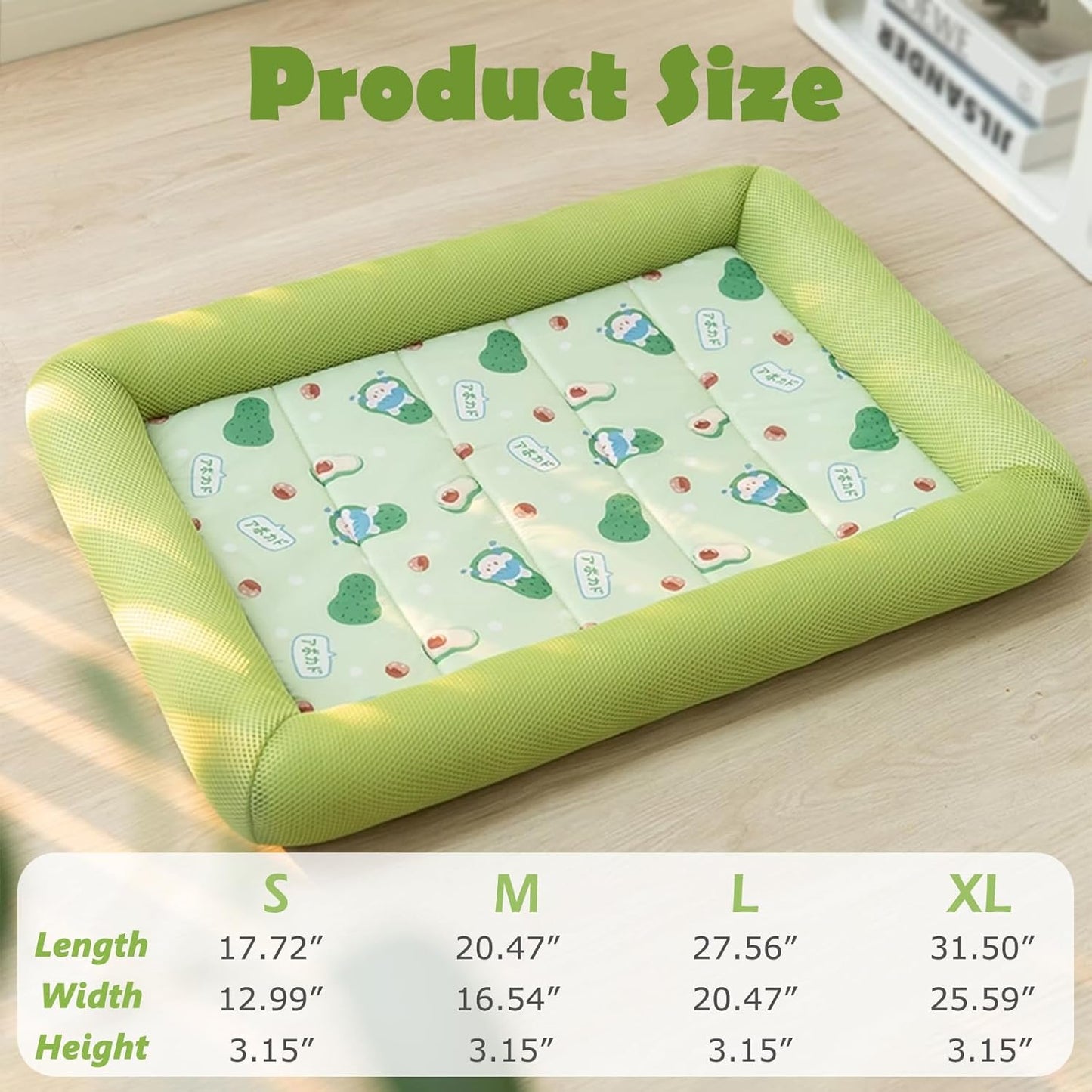 Cooling Non-Slip Dog Bed Waterproof Bolster Cat Beds