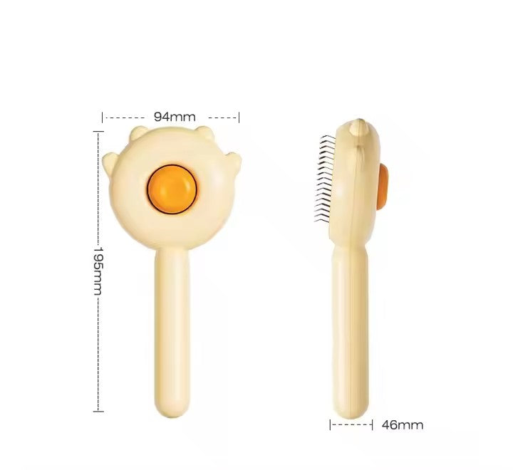 Pet Cleaning Hair Removal Brush Stainless Steel Grooming Brush