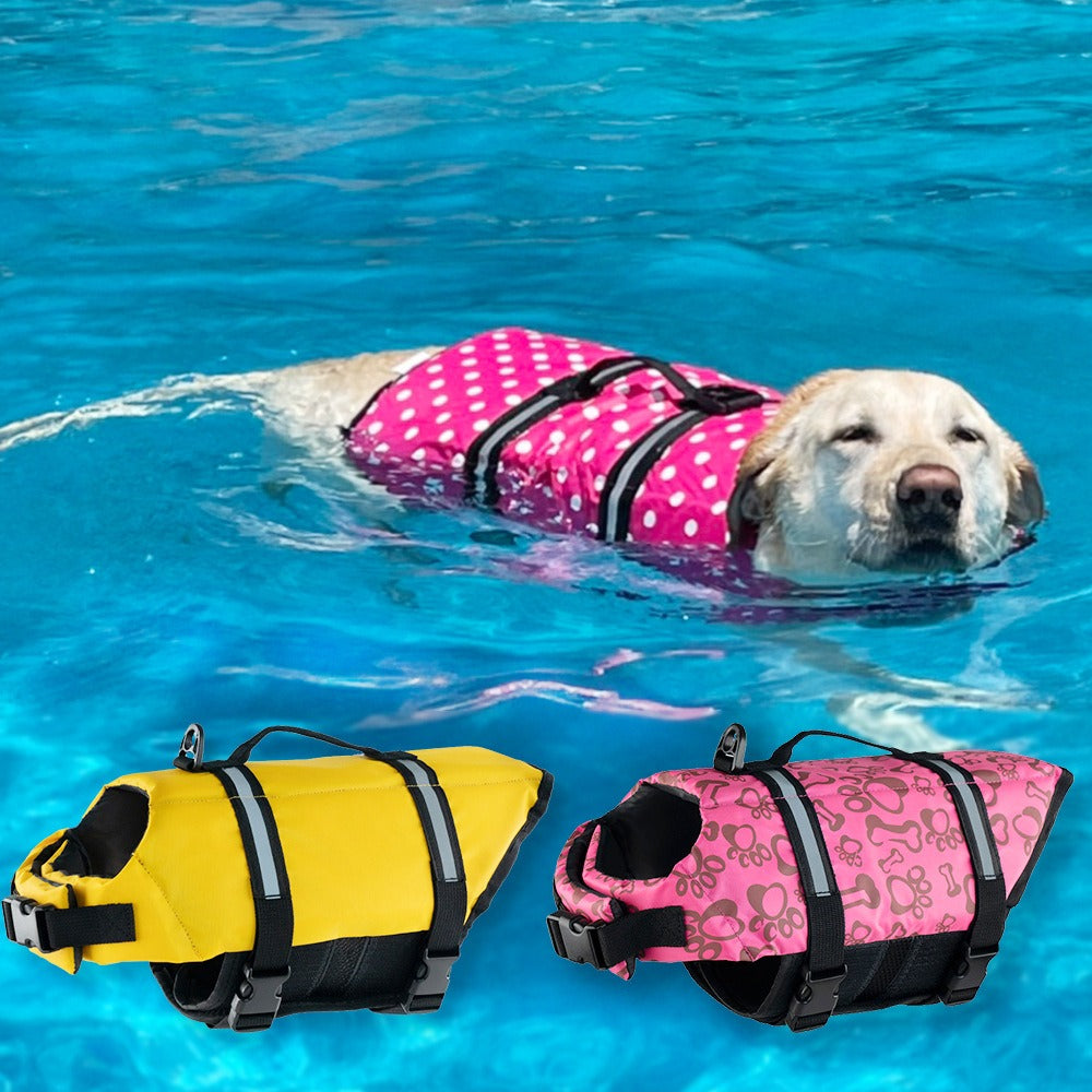 real show swimming dog life jacket